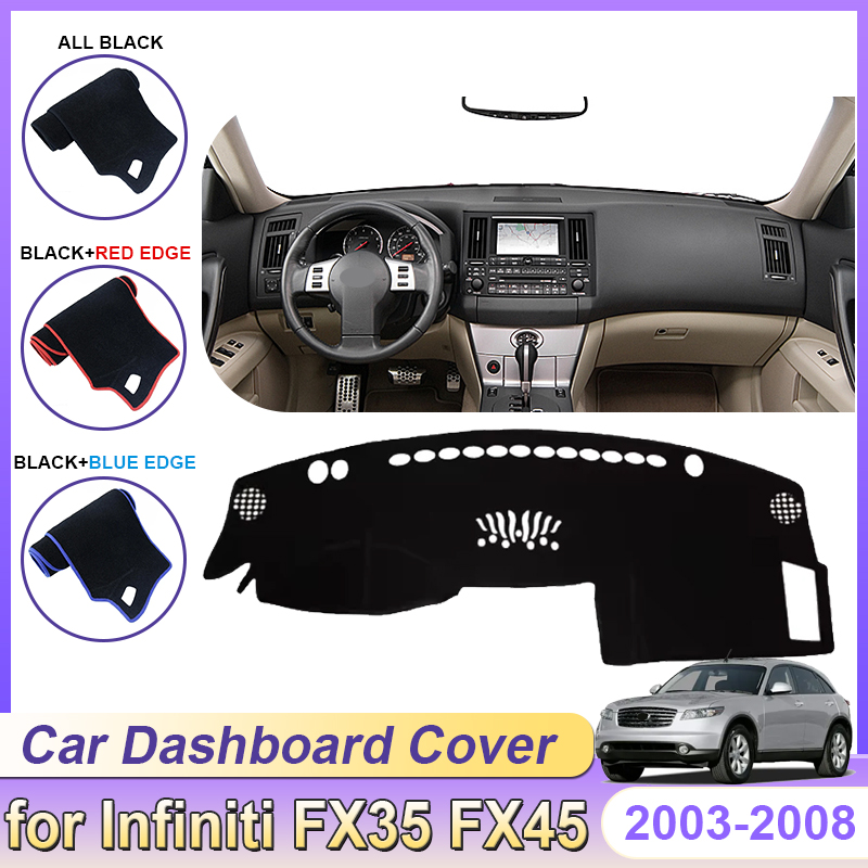 Car Anti-Slip Dashboard Mat - インフィニティ FX35 FX45 2003 〜 2008