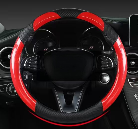 Car Accessories Low Price - 低価格カスタムファッションカーインテリアアクセサリーレザーユニバーサルカーステアリングホイールカバー