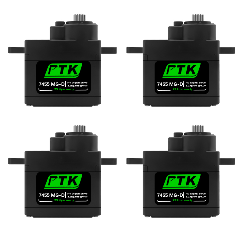 D.A.D Car Accessories - PTK 7455MG-D サーボ 12 グラムデジタルサーボメタルギア EPP