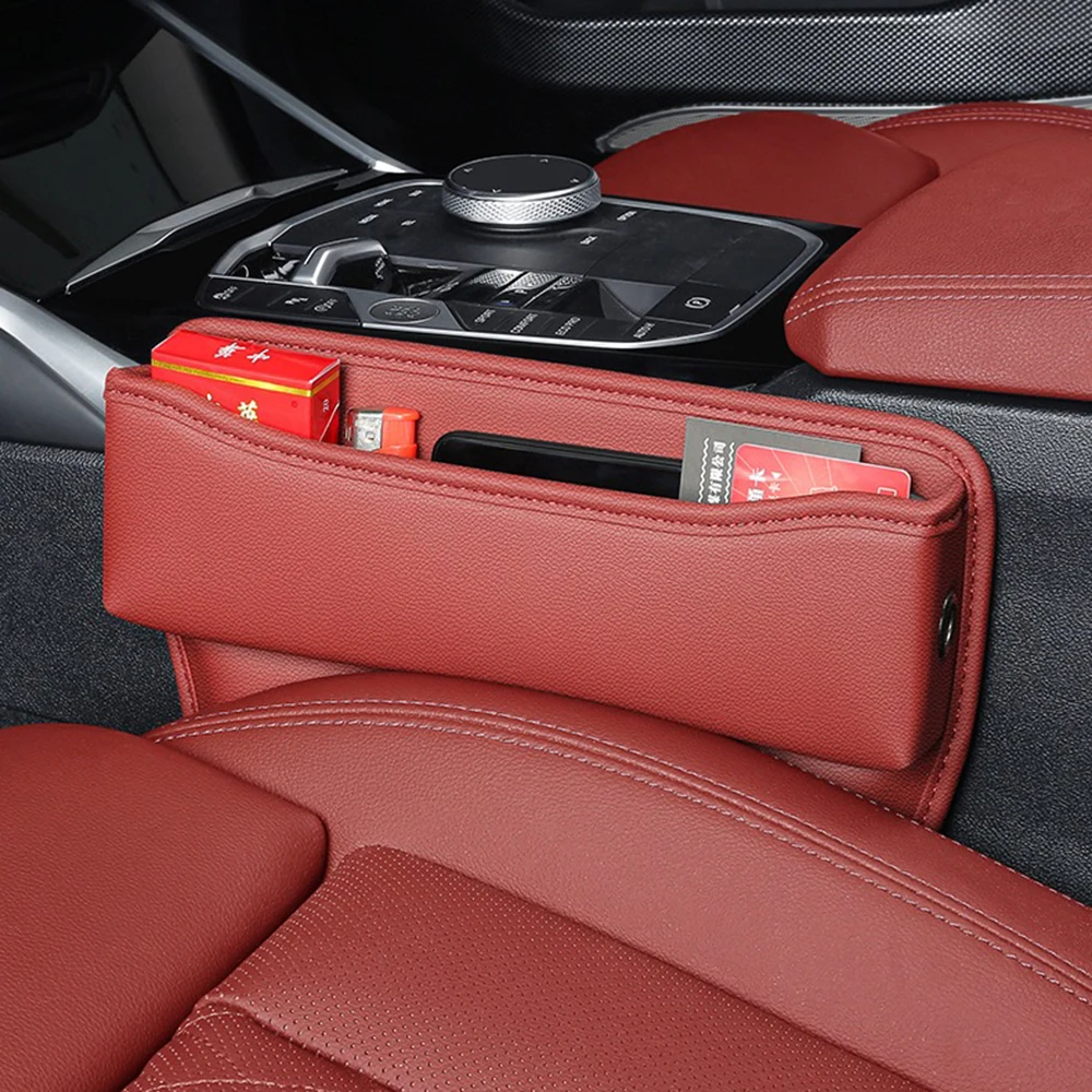 Car Accessories Mercedes - Pu レザーカーシートギャップフィラー収納ボックスカーアクセサリーメルセデスベンツ W205 W204 W203 C