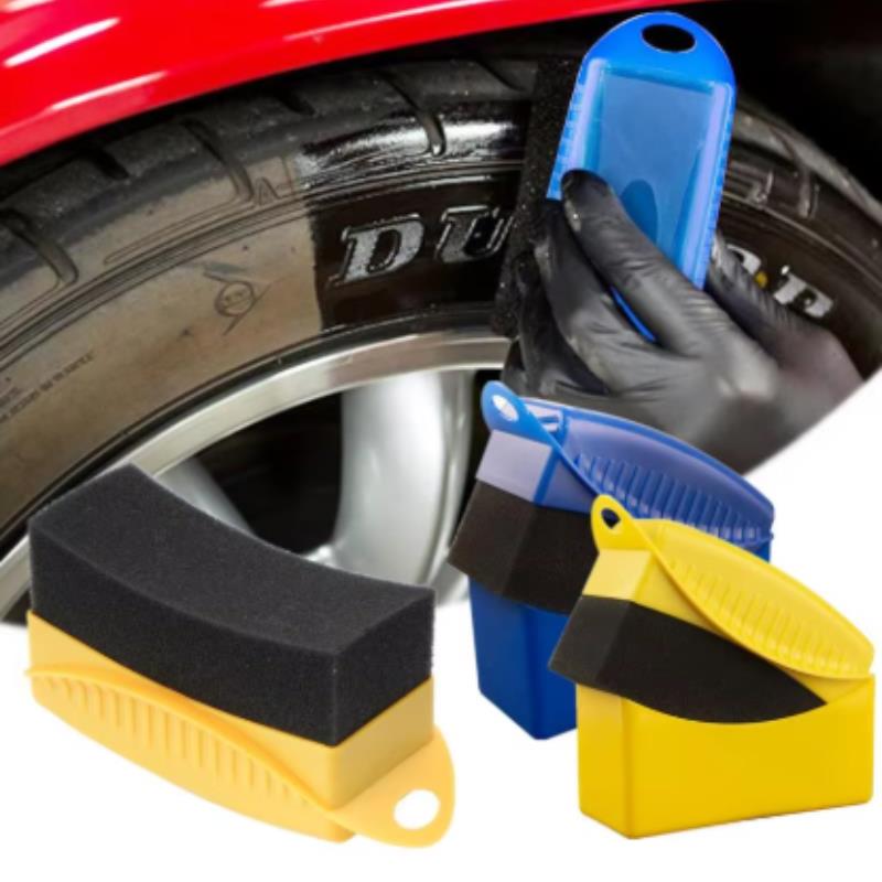 Car Wax Polishing Pad - 車輪研磨ワックスがけスポンジブラシABSプラスチック洗浄クリーニングタイヤ輪郭処理アプリケーターパッドディテールアクセサリー