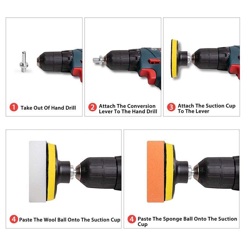 24 個 3 インチ研磨パッドキットスポンジバフ研磨パッド車 - Car Wax Polishing Pad のレビューと価格