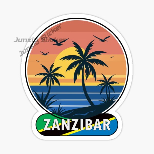 タンザニアザンジバル旗国家紋章ビニール自己粘着車ステッカー風 - Car Accessories Zanzibar のレビューと価格