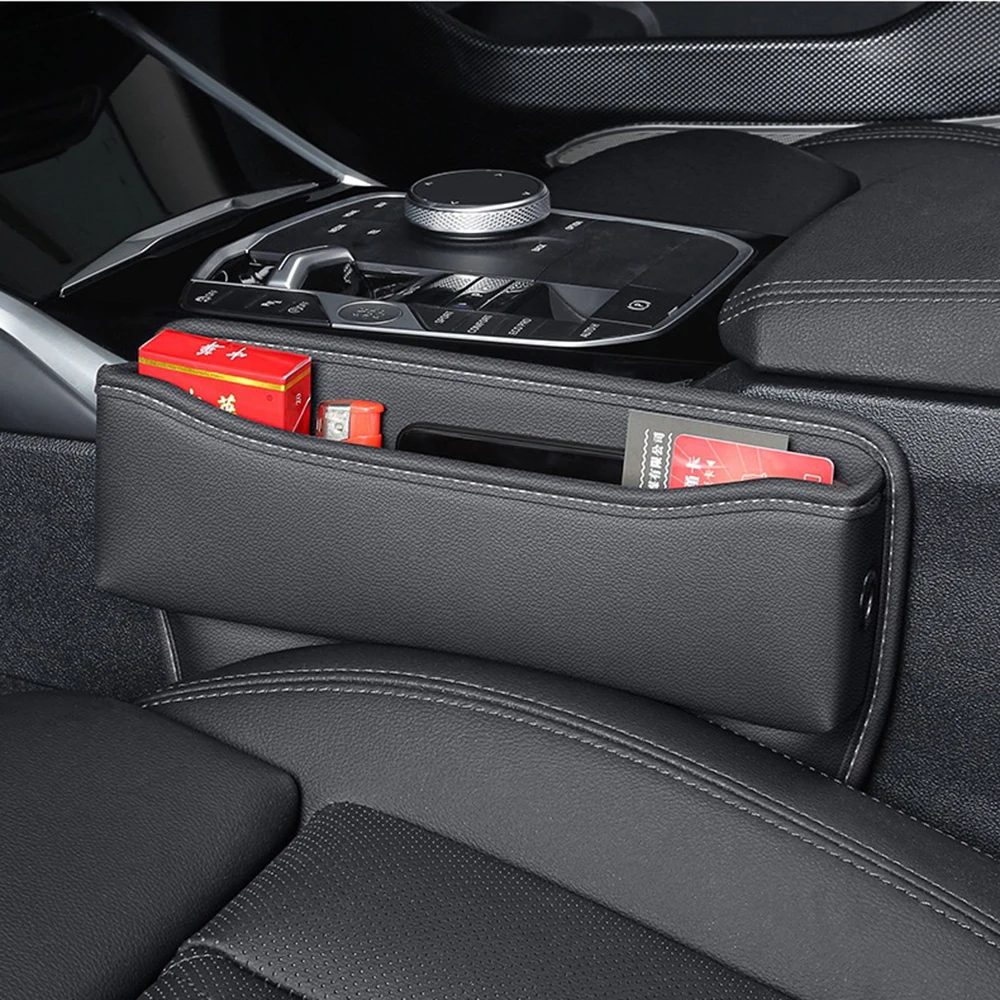 Pu レザーカーシートギャップフィラー収納ボックスカーアクセ - Car Accessories Mercedes のレビューと価格