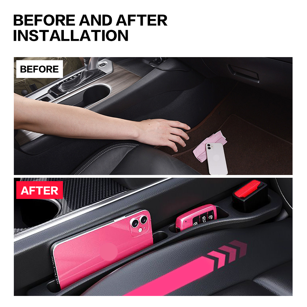 2個入り 新型車用シート隙間埋めオーガナイザー インテリアア - D.A.D Car Accessories のレビューと価格