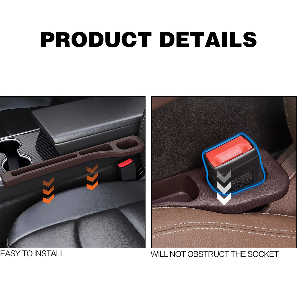 2個入り 新型車用シート隙間埋めオーガナイザー インテリアア - D.A.D Car Accessories のレビューと価格