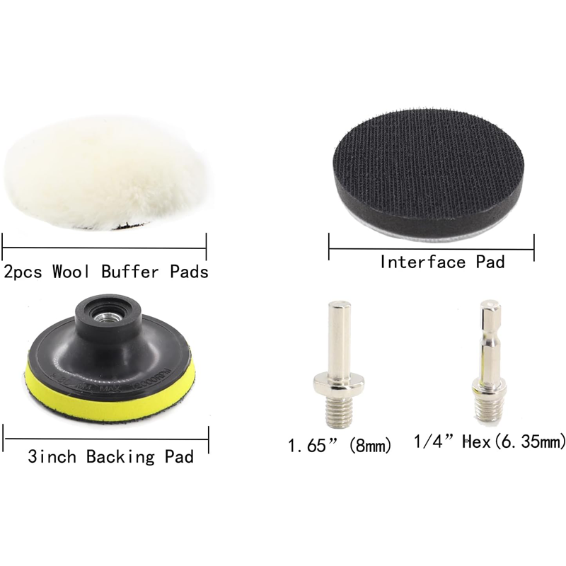 3インチ75MM車用ヘッドライト修復キット39点セット（サン - Car Wax Polishing Pad のレビューと価格