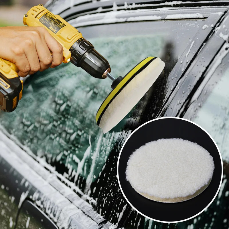 5個入り 7/6/5/4/3インチ 車磨きワックス掛けバフホ - Car Wax Polishing Pad のレビューと価格