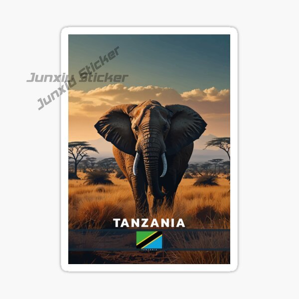 タンザニアザンジバル旗国家紋章ビニール自己粘着車ステッカー風 - Car Accessories Zanzibar のレビューと価格