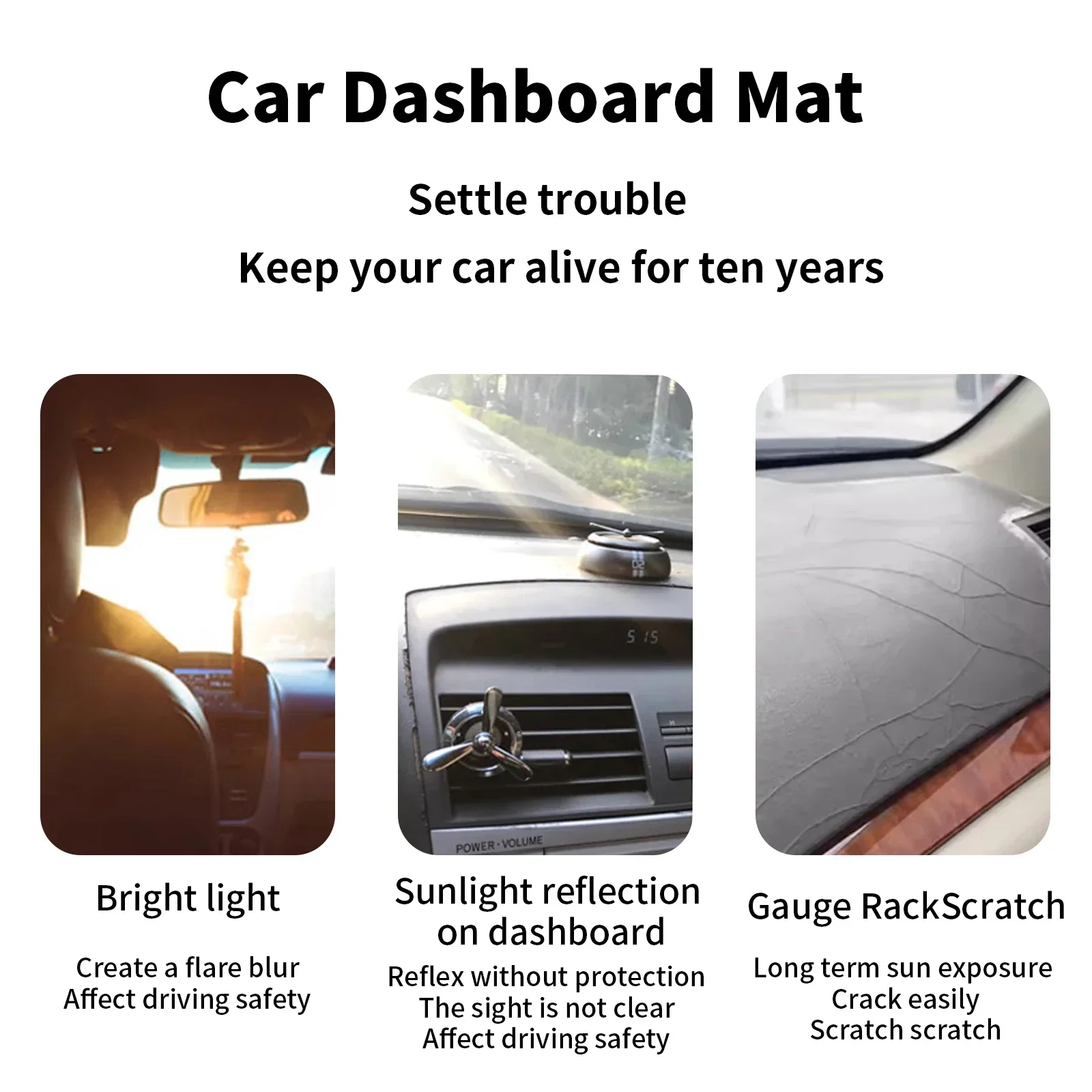 アバルト595（2012-2023）、フィアット500（20 - Car Anti-Slip Dashboard Mat のレビューと価格
