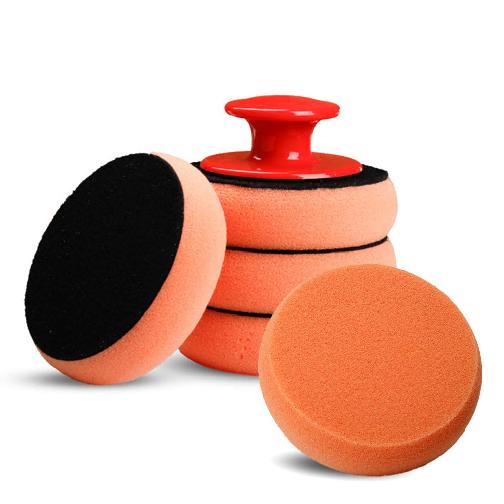 6個入りカーワックスアプリケーターパッドキット、ソフトスポン - Car Wax Polishing Pad のレビューと価格