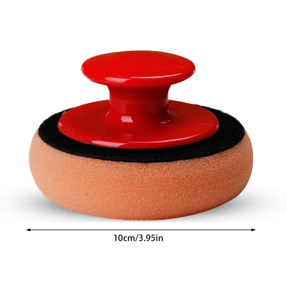 6個入りカーワックスアプリケーターパッドキット、ソフトスポン - Car Wax Polishing Pad のレビューと価格