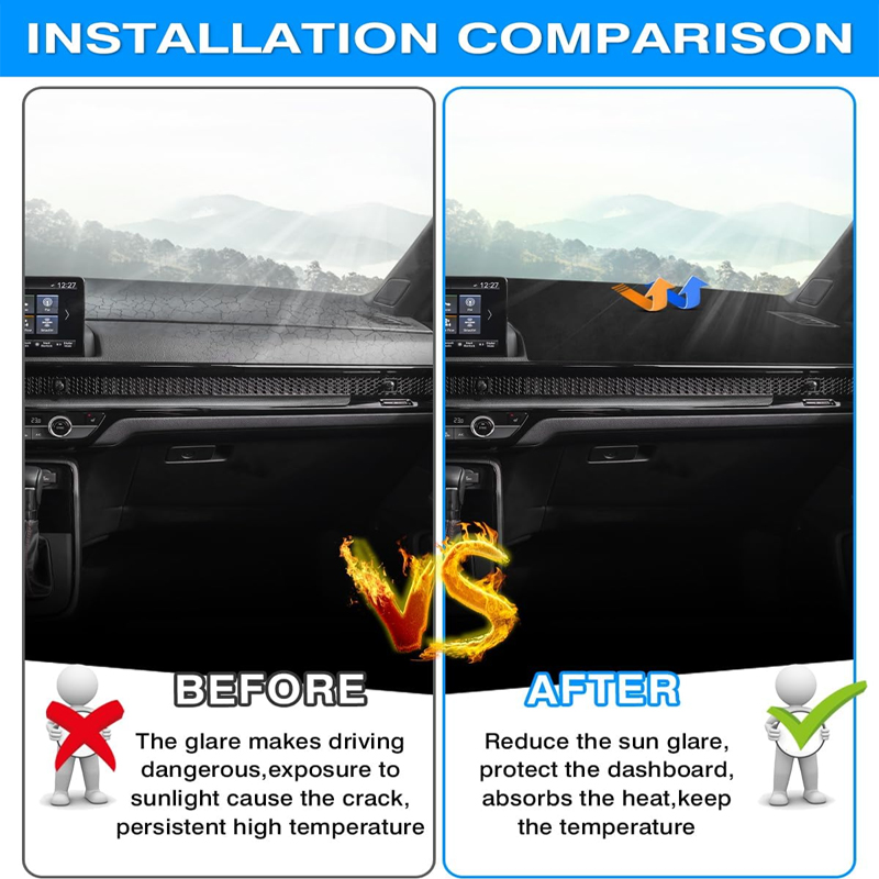 アンチグレアダッシュボードカバーダッシュマットノンスリップサ - Car Anti-Slip Dashboard Mat のレビューと価格