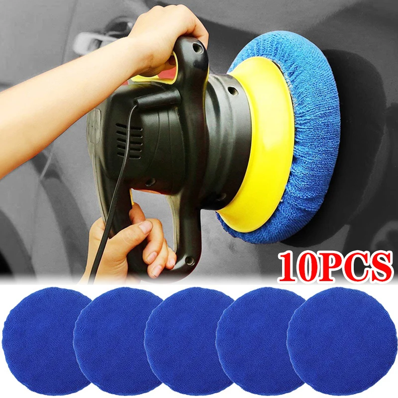 5-10 インチ車のマイクロファイバーポリッシャーパッド洗浄 - Car Wax Polishing Pad のレビューと価格